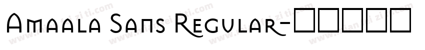 Amaala Sans Regular字体转换